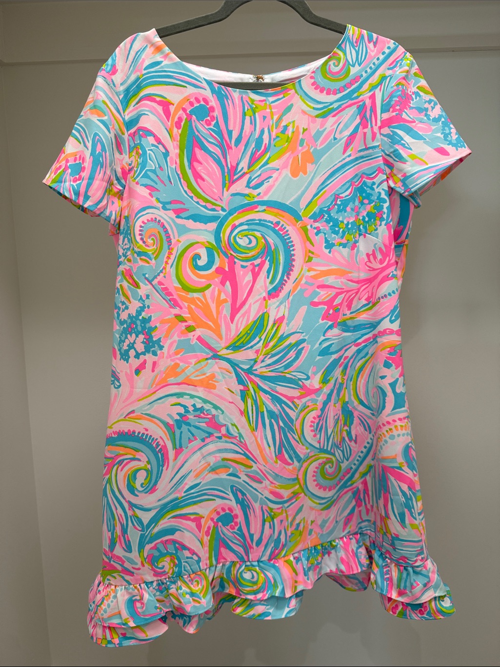 Lilly Pulizter Romper/Dress Size 16- Masey Romper Carnivale Coral